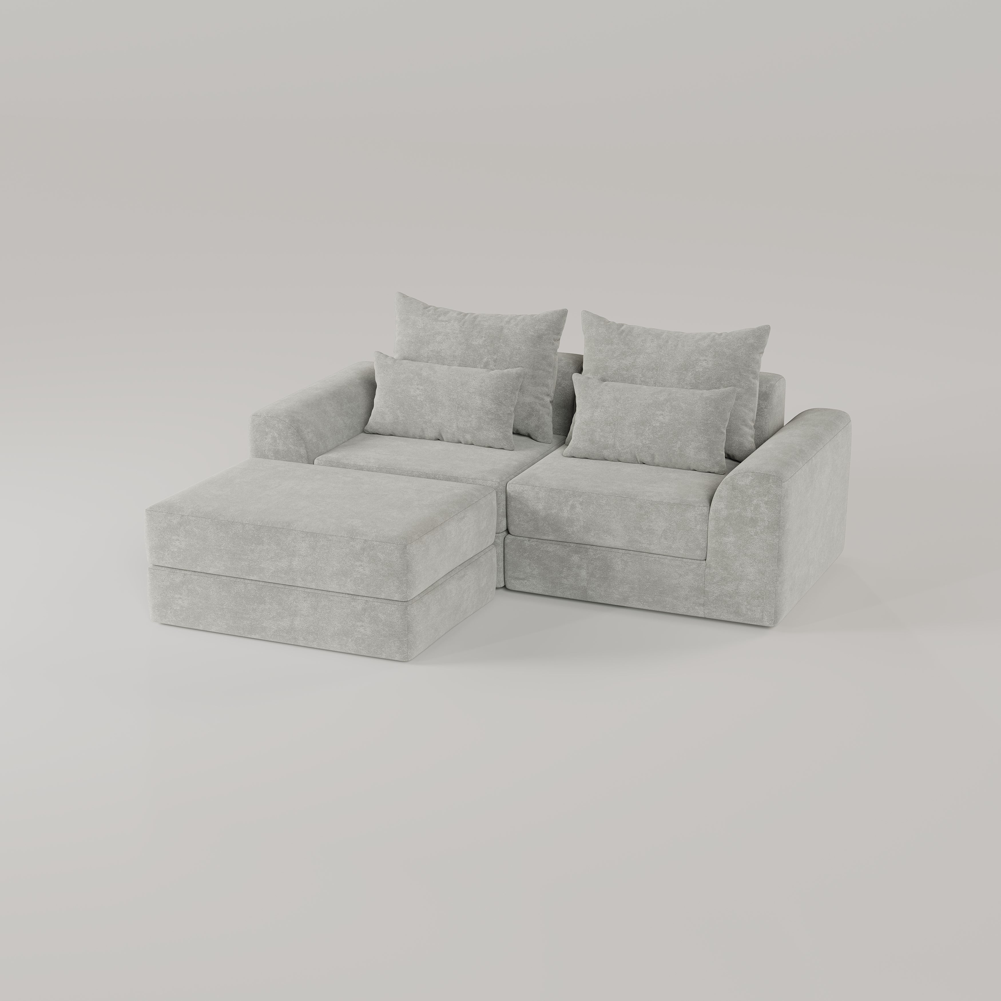 SOFA-IN-BOX L-Shape Boneless Couch MU-F5-02