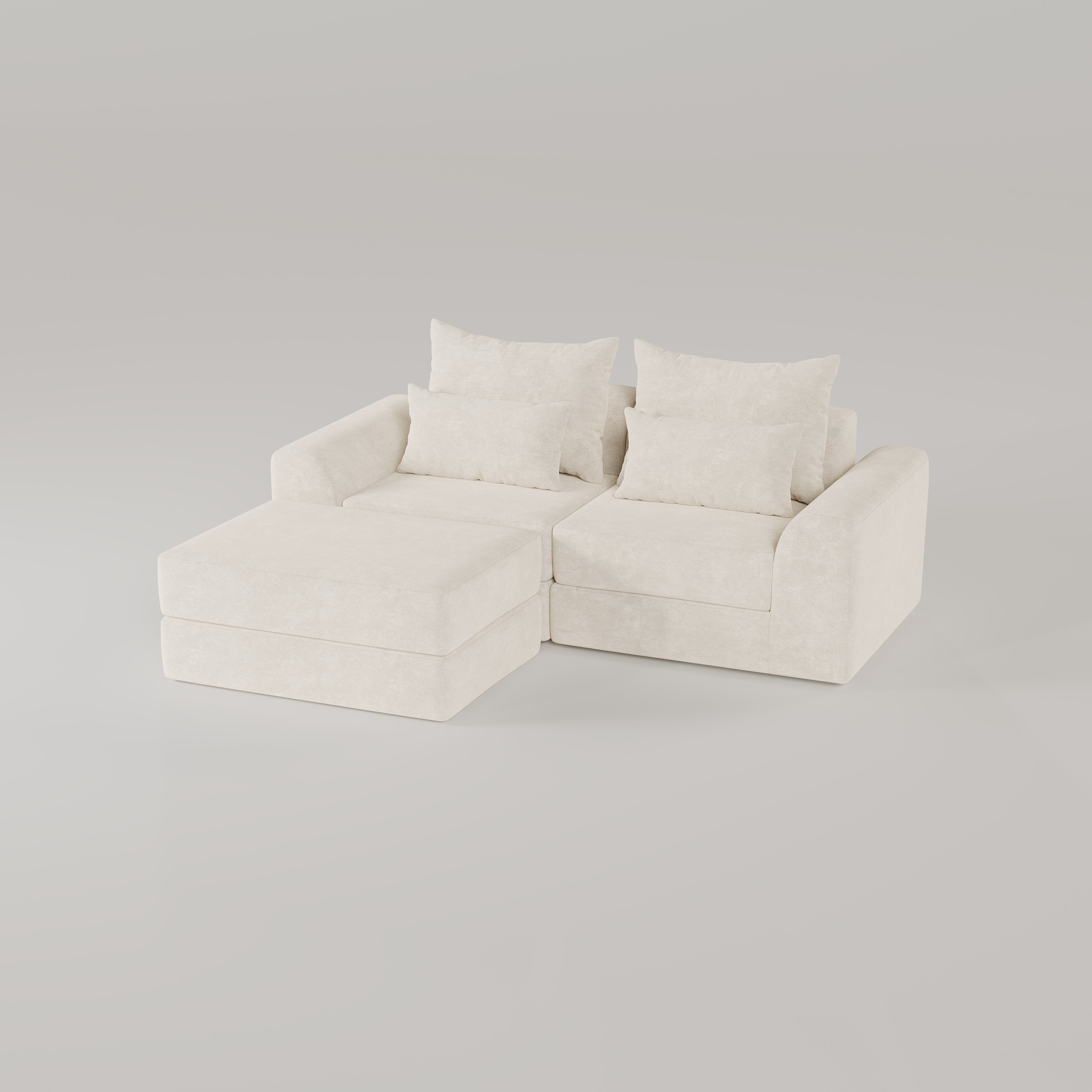 SOFA-IN-BOX L-Shape Boneless Couch MU-F5-01