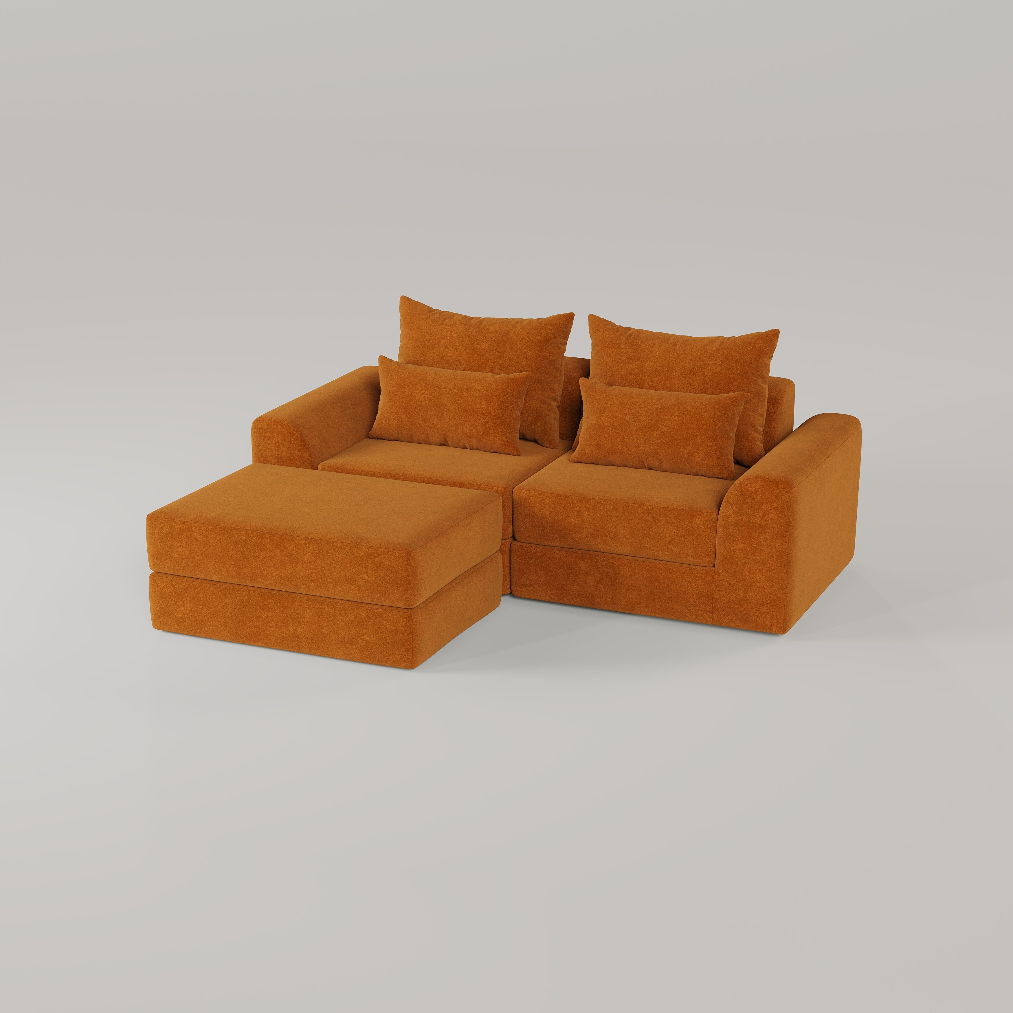 SOFA-IN-BOX L-Shape Boneless Couch MU-F5-04